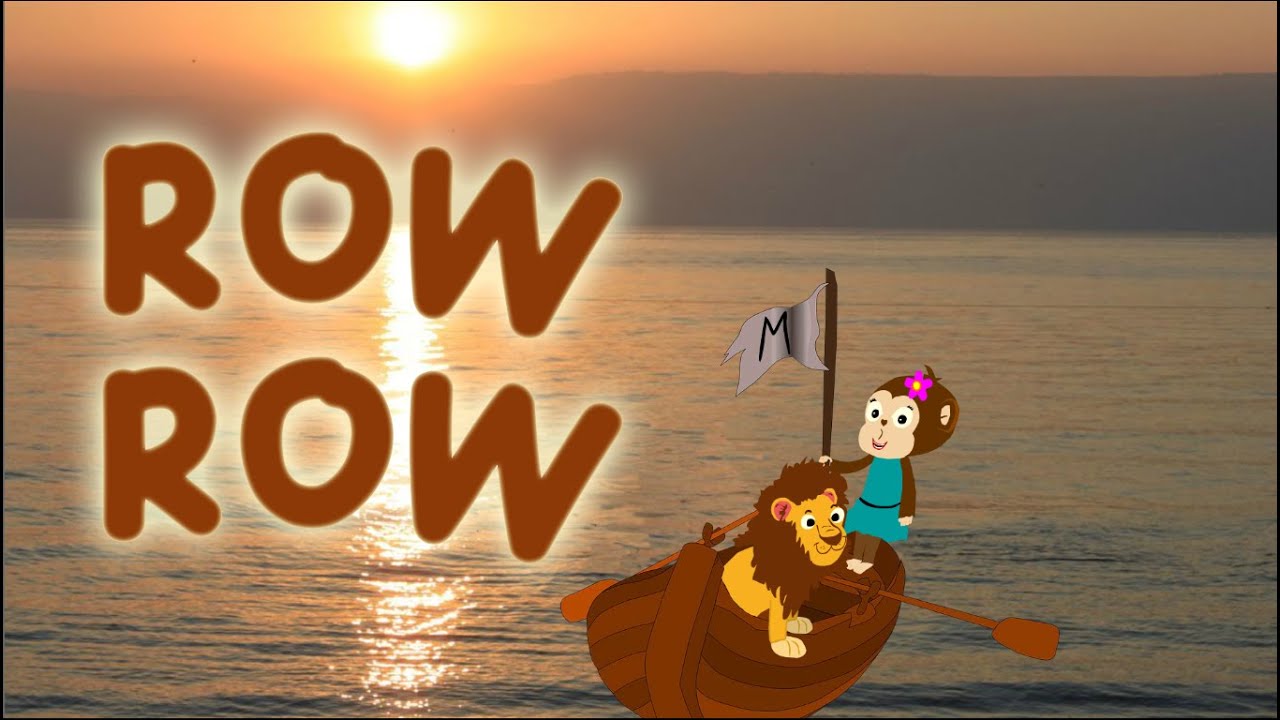 La Monita y sus amigos ♫ ROW ROW (Vamos a remar) ♫ Canciones Infantiles