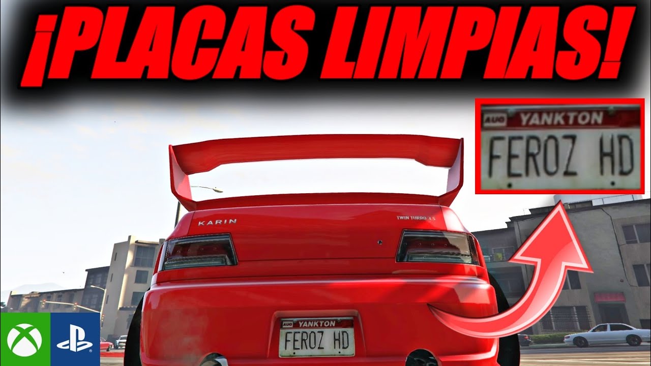 COMO LIMIPIAR MATRICULAS SUCIAS A LIMPIAS MUY FACIL en GTA 5 Online