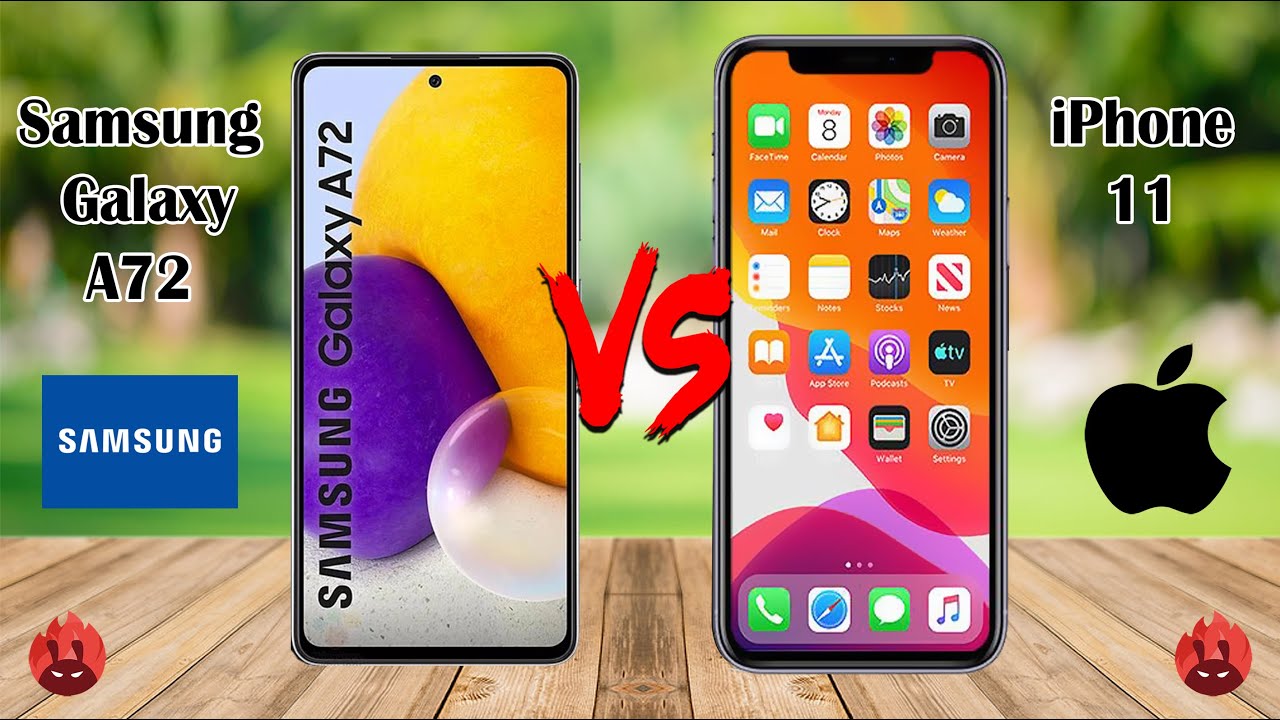 Samsung Galaxy A72 Vs iPhone 11 || Samsung || iPhone || Comparison