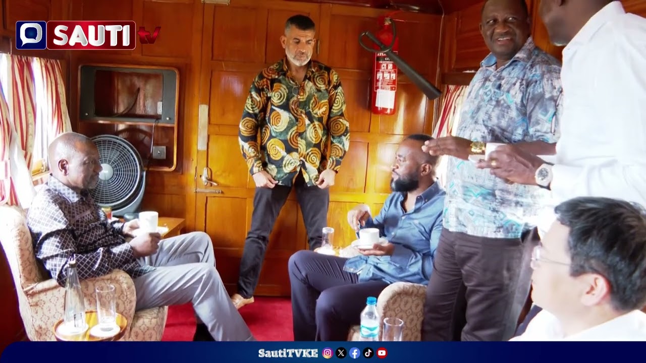 Ruto, top govt officials in Miritini train ride on Mombasa Commuter Rail connecting Miritini & CBD