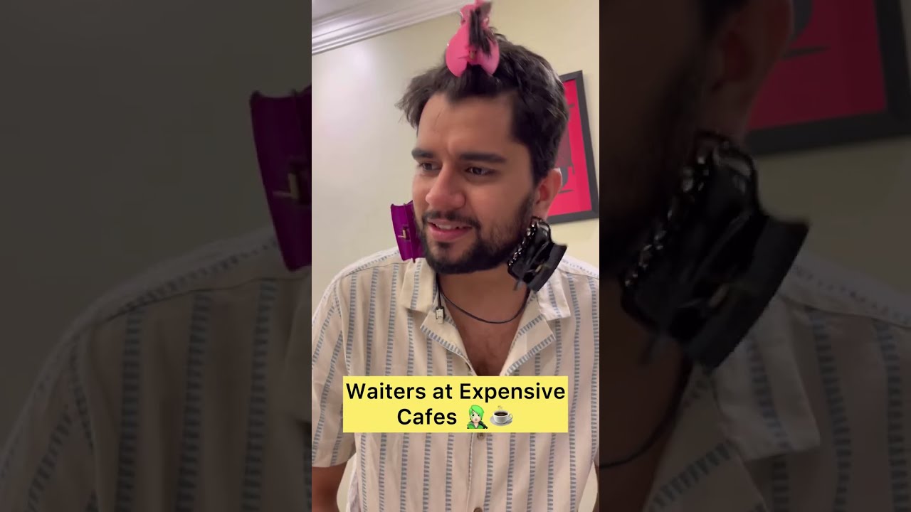Waiters at Expensive Cafés ☕️🧑🏻‍🎤| Sachin Awasthi | #comedy #sachinawasthi #ytshorts #shorts
