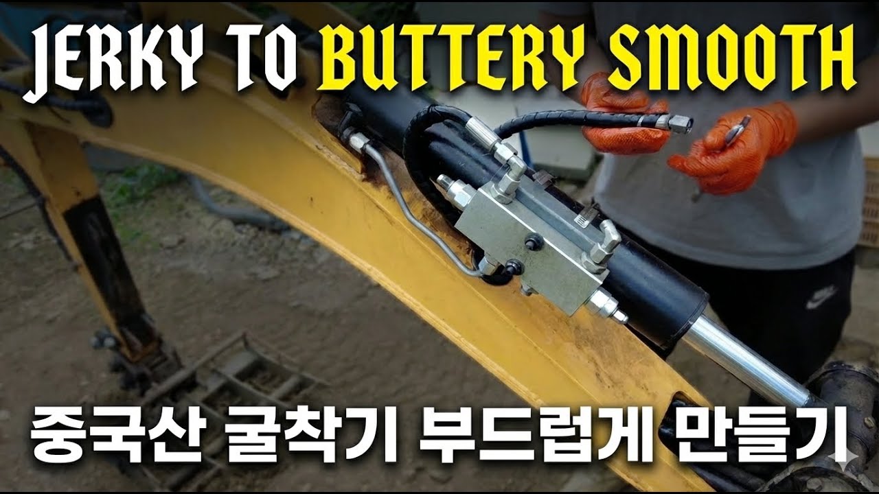 중국산 굴착기 마개조 들어갑니다.