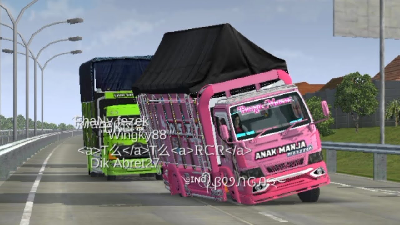 ngonten truk oleng BUSSID