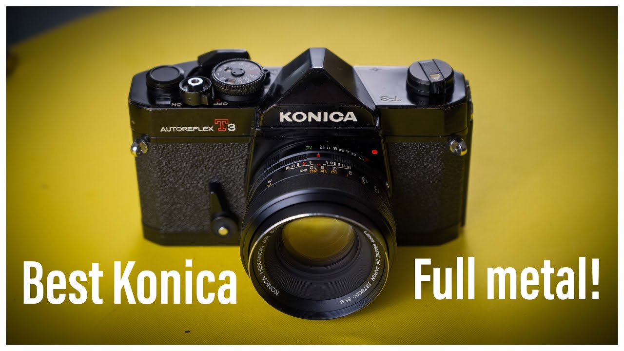 Konica Autoreflex T3 - The last and best Konica reflex film Camera! + user guide