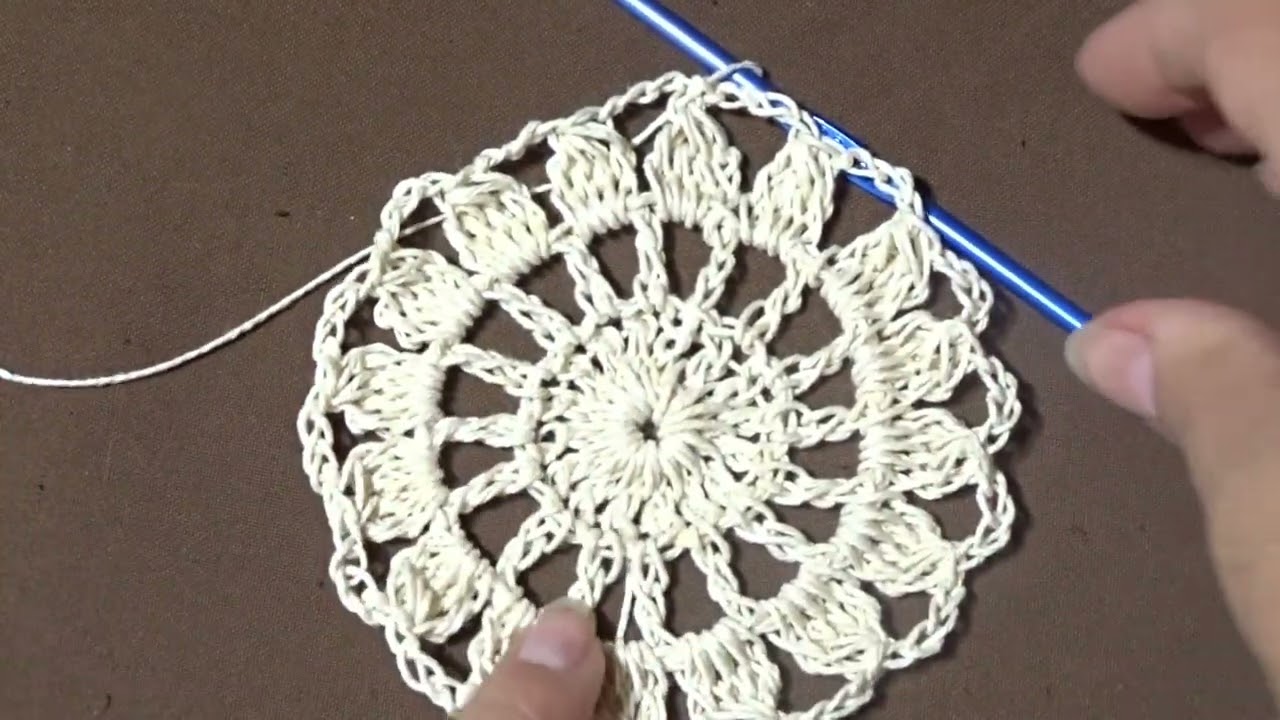 CARPETA O PAÑO A CROCHET ( MUY FACIL)