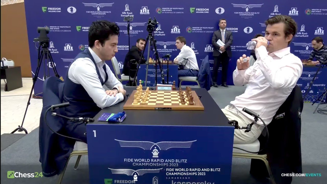 Magnus Carlsen vs Jakhongir Vakhidov | FIDE World Blitz Chess Championship 2023