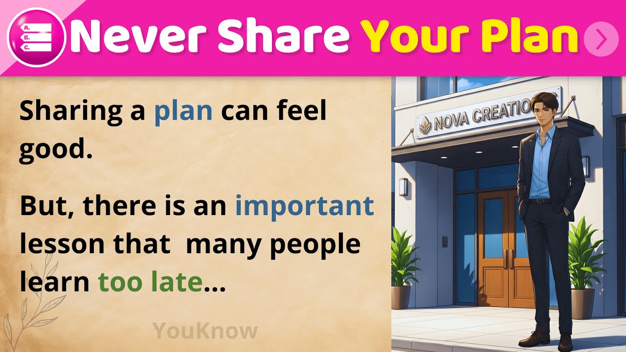 Never Share Your Plan | Learn English Through Stories