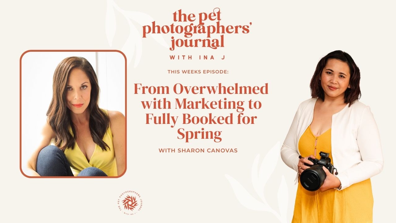 From Overwhelmed with Marketing to Fully Booked for Spring with Sharon Canovas Pet Photography
