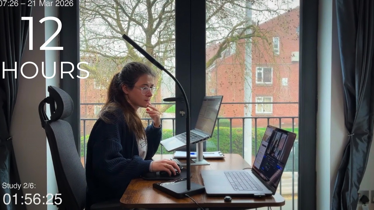 12-Hour LIVE Study/Work With Me 🎓 | Cozy UK Ambience | Custom Pomodoro Timer | Deep Work Mode