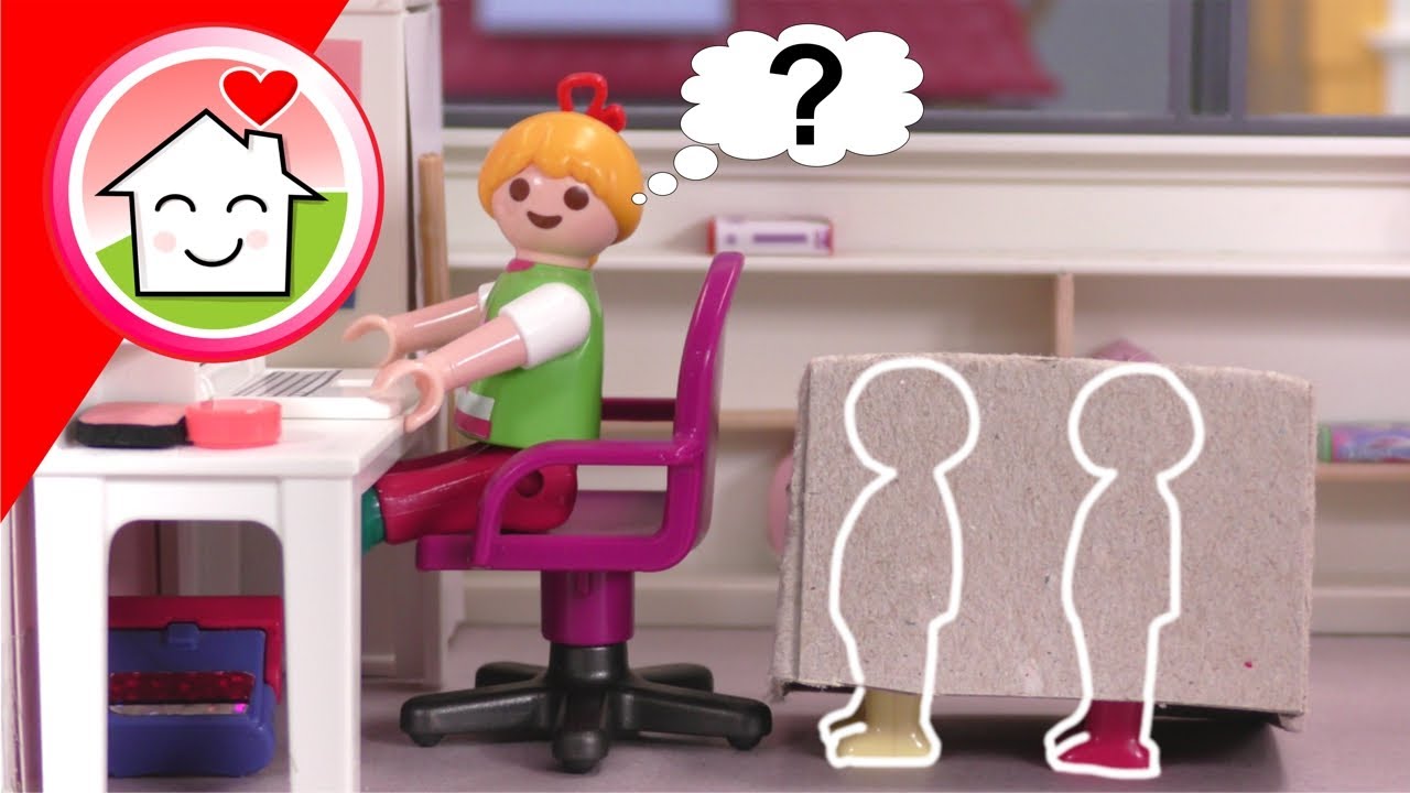 Playmobil Familie Hauser - Anna und Evi spielen Detektive - Geschichte für Kinder