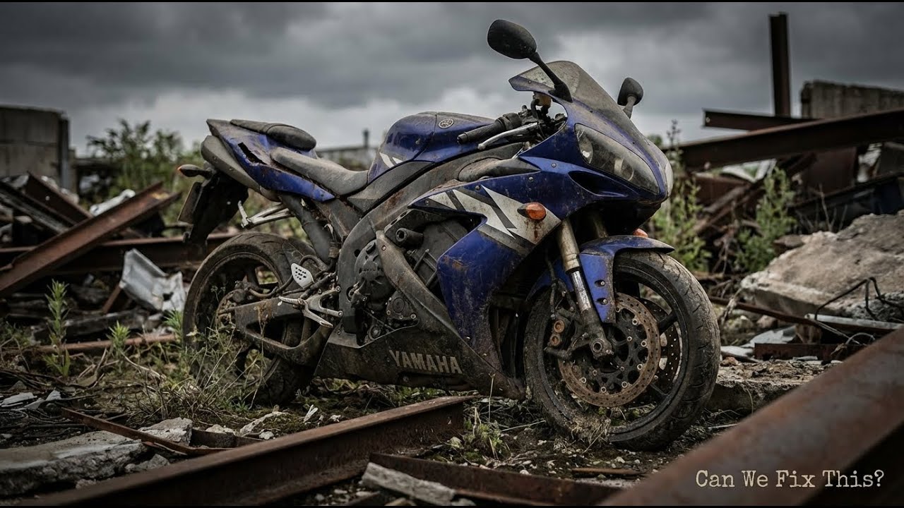 I Rescued a TOTALED Yamaha R1 for $250 and Everyone Said It's IMPOSSIBLE to Fix!