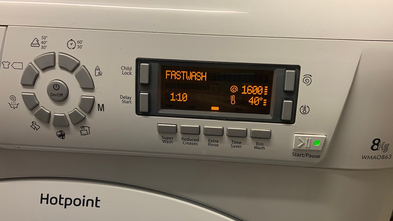 Hotpoint WMAO863 - Fastwash 60’ 40° + Extra Rinse