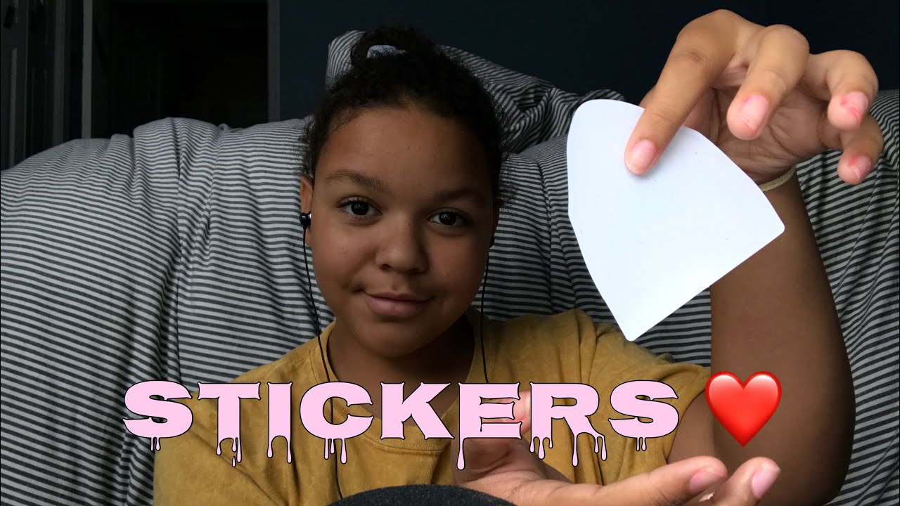 ASMR- playing with stickers