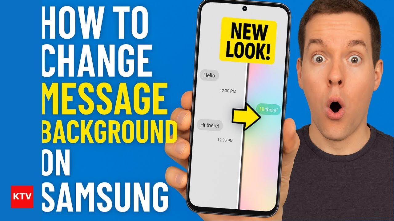 Как изменить фон чата в приложении Samsung Messaging (настройте окно чата &mdash; быстро и просто)
