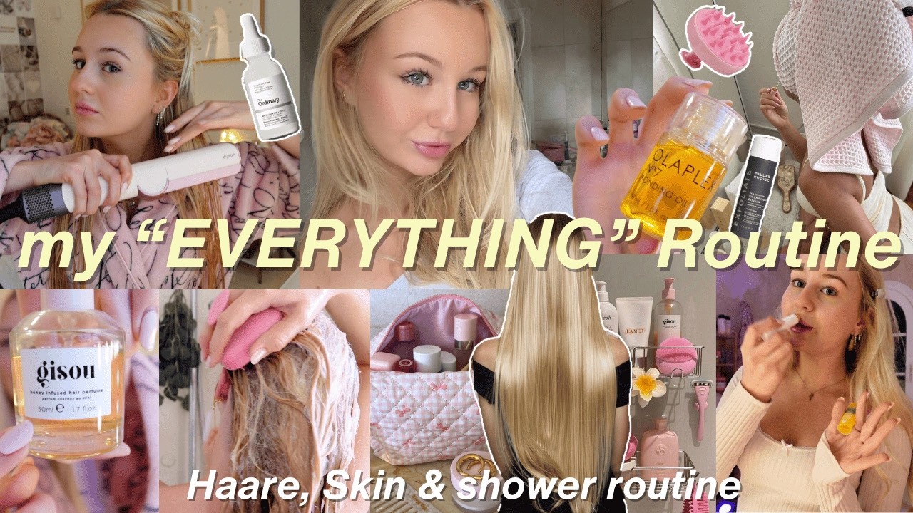 My EVERYTHING Routine ☽⋆.˚ Haircare, Shower & Morning /Night Skincare | MaVie Noelle
