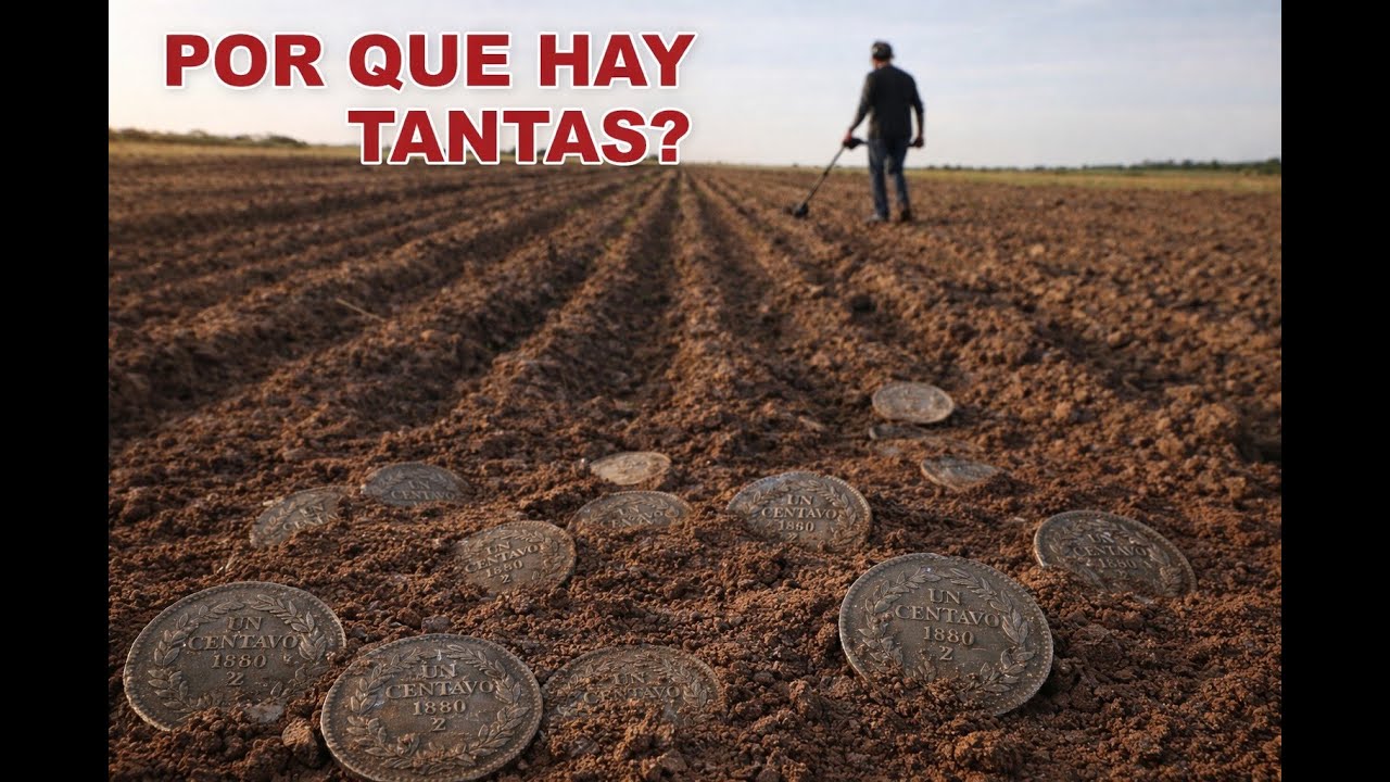 MAS DE 150 AÑOS ENTERRADAS, MONEDAS Y MAS MONEDAS