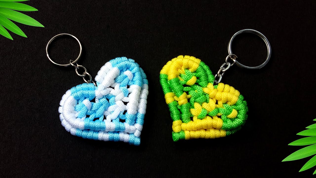 Super Easy Paracord Lanyard Keychain | How to make a Paracord Key Chain Handmade DIY Tutorial #15