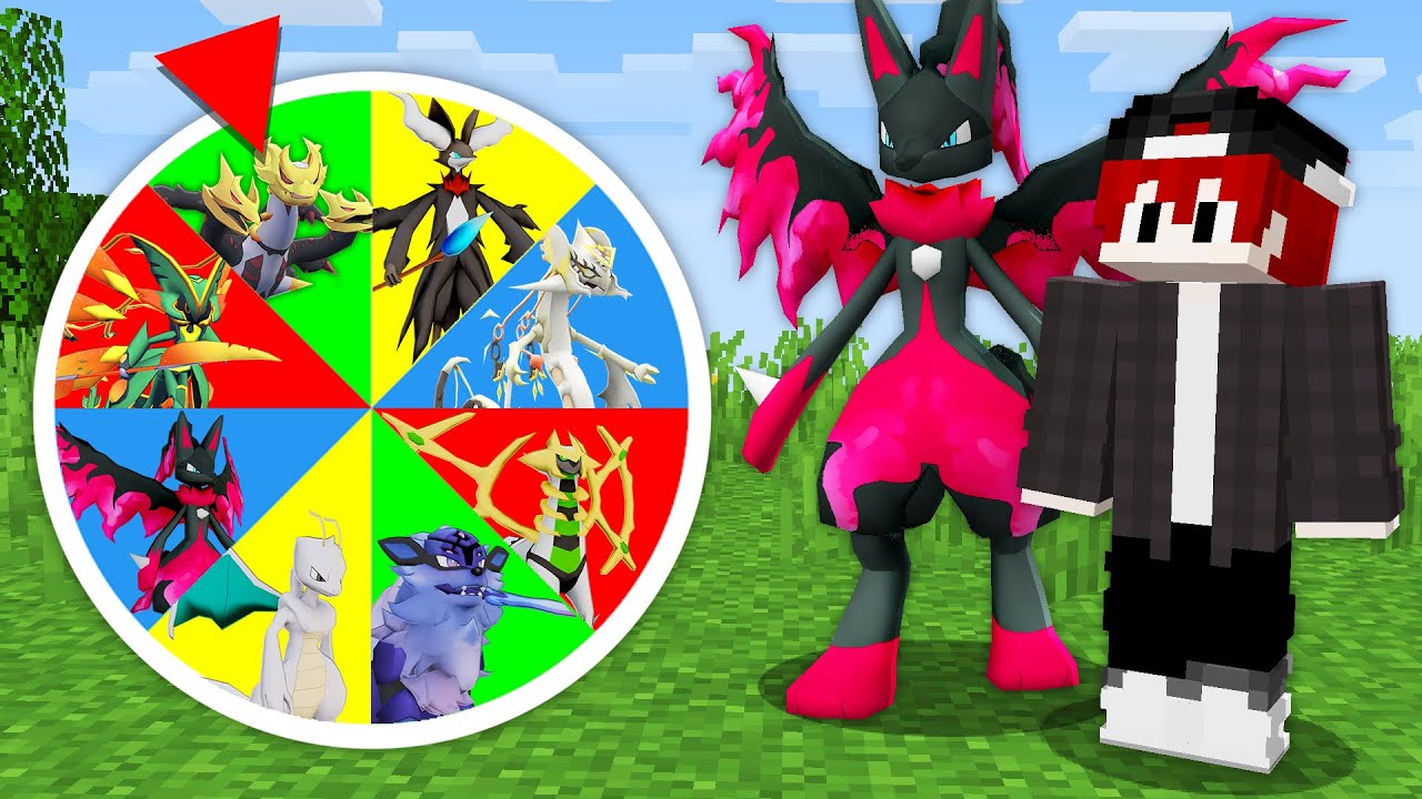 ROLETA DE FUSÕES DECIDE MEUS POKÉMON NO MINECRAFT PIXELMON