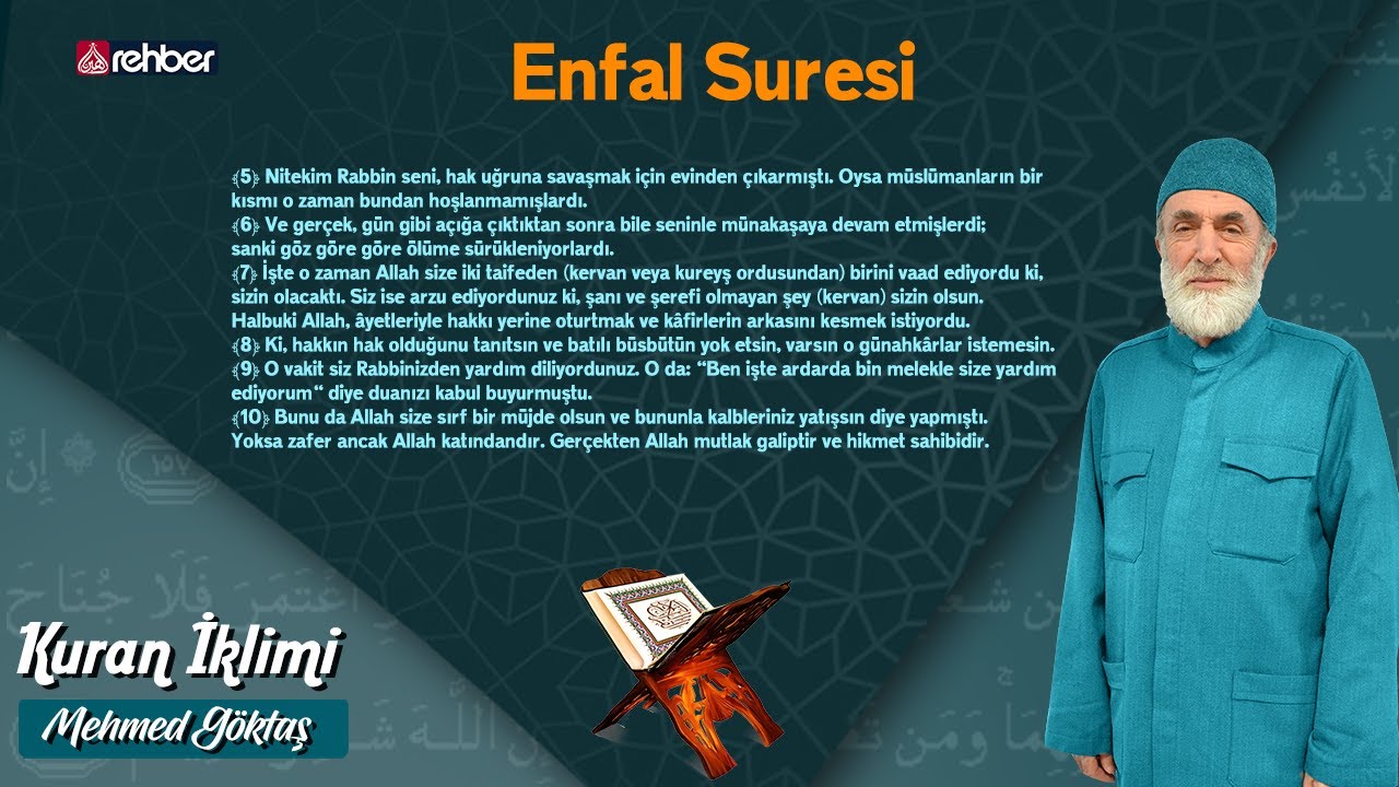 Kur'an İklimi 196. Bölüm | Enfal Suresi 5-10 Ayetler