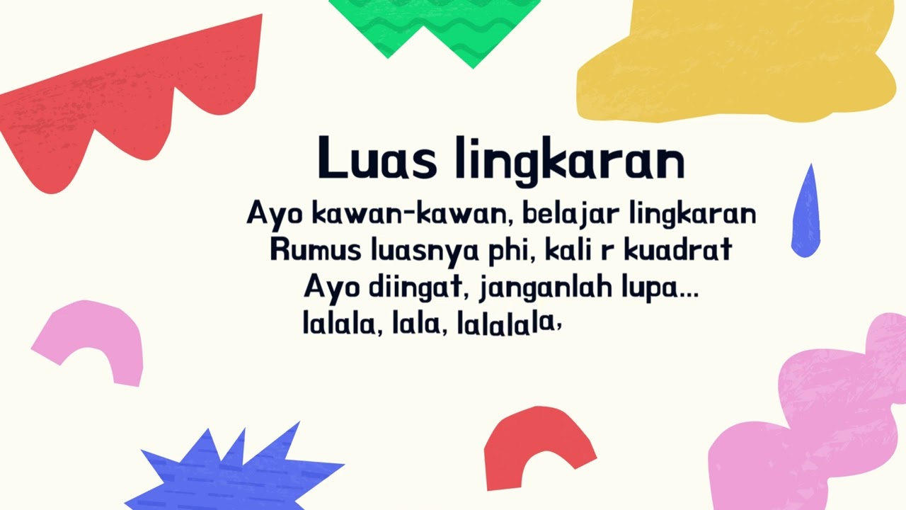 LAGU RUMUS LUAS LINGKARAN NADA POTONG BEBEK ANGSA 1