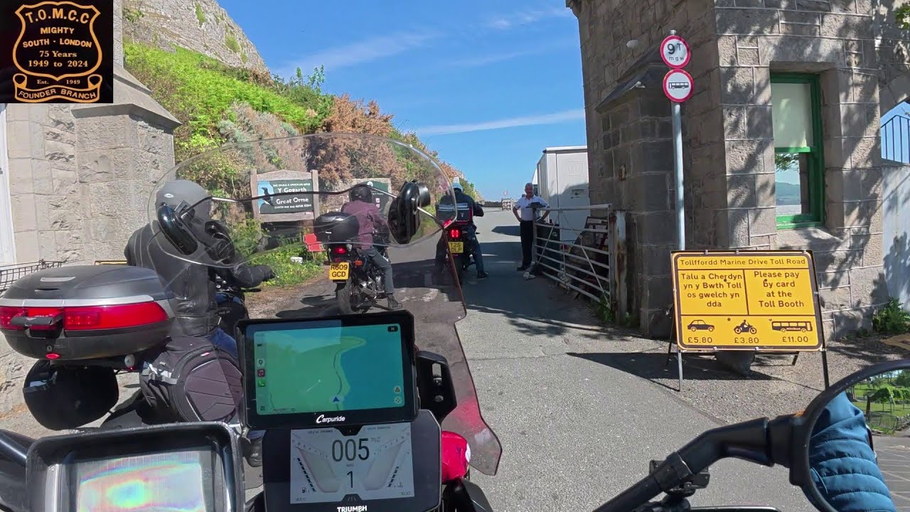 motorcycle Great Orme Toll road