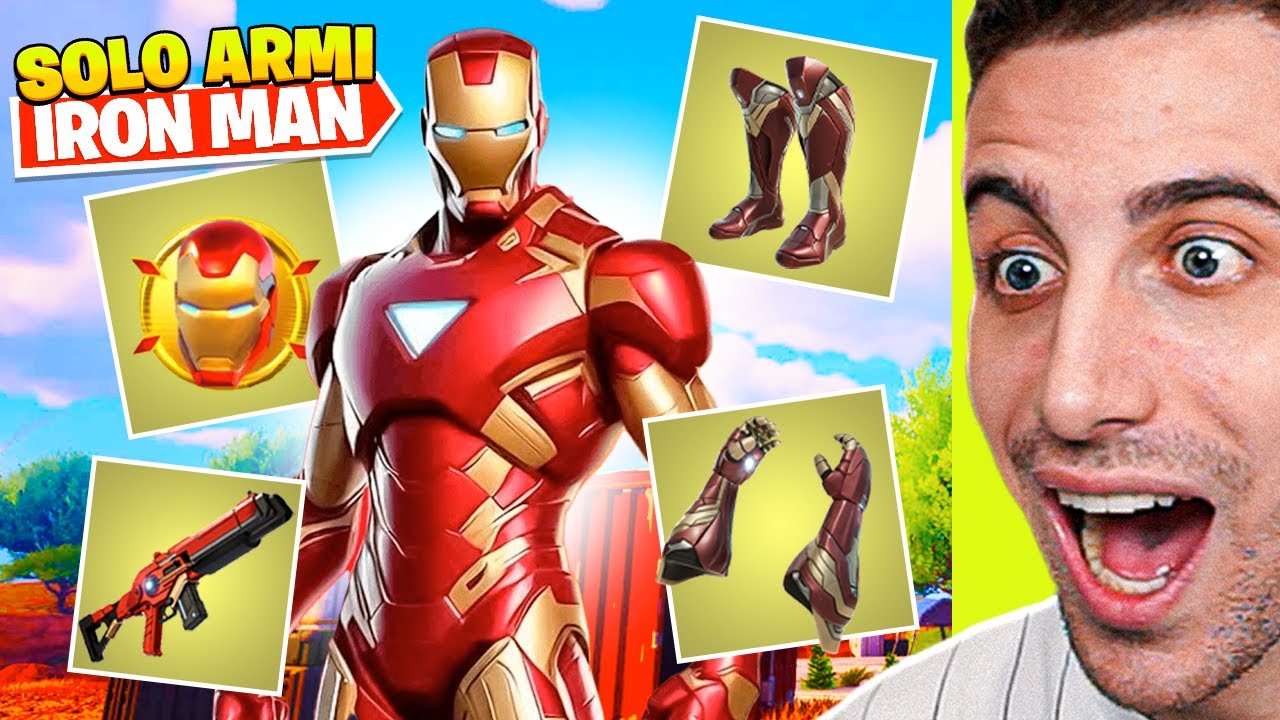 Gioco con SOLO i NUOVI Poteri di IRON MAN e VINCO! Stagione marvel Fortnite ITA!