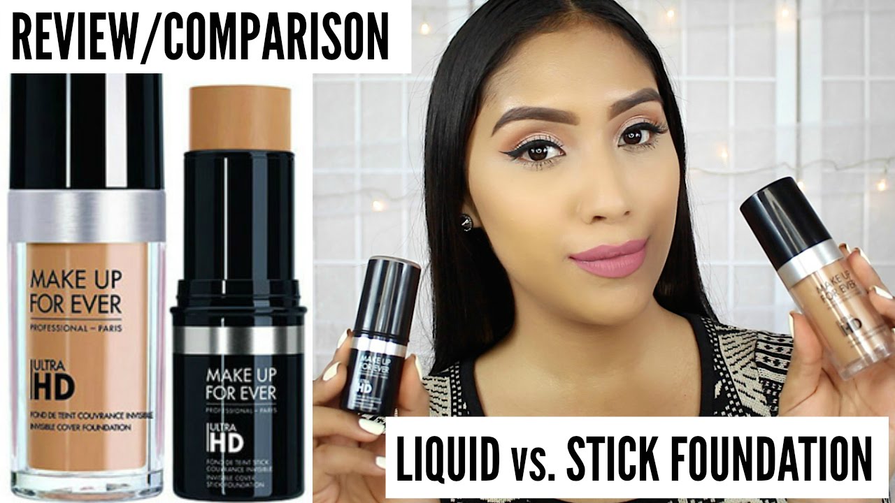 REVIEW/COMPARISON:Make Up Forever Ultra HD Foundation vs Cover Stick Foundation