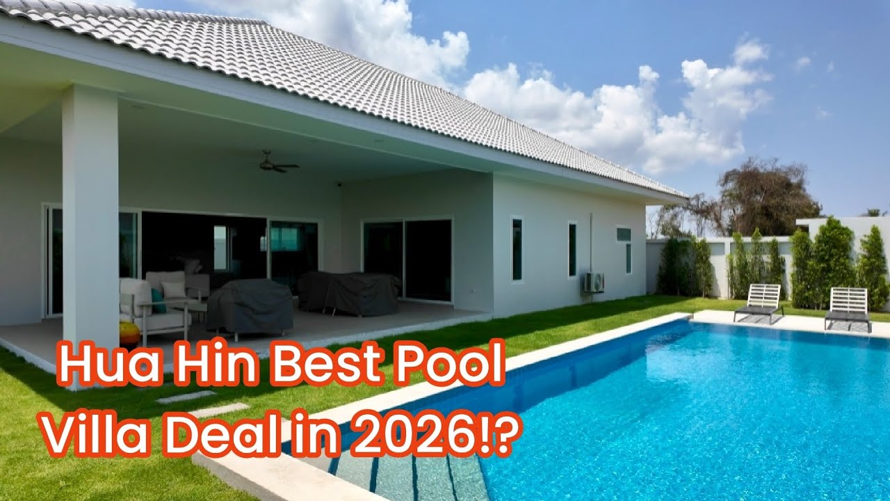 🚨 Songkran SALE: 1M฿ Price Drop on This Hua Hin Pool Villa – Move In Immediately!