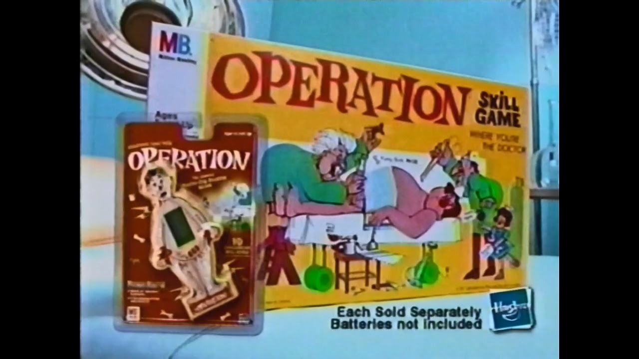 Operation by Milton Bradley (a division of Hasbro :( ) ad shown in 2000