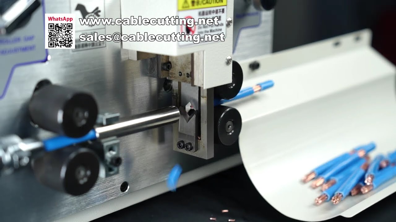 Touch Screen Operation 4 Wheel Drive 25mm2 Wire Stripping and Cutting Machine MAX1-4S