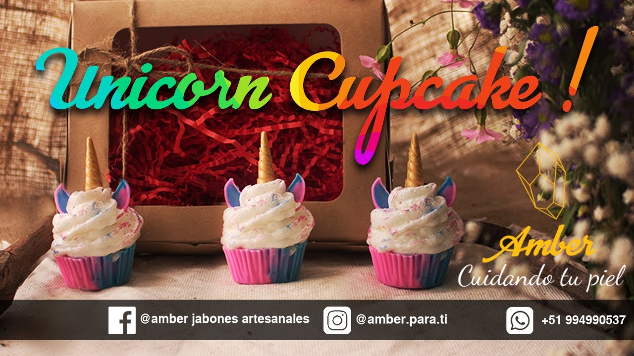 Jabon Artesanal Unicorn Cupcake