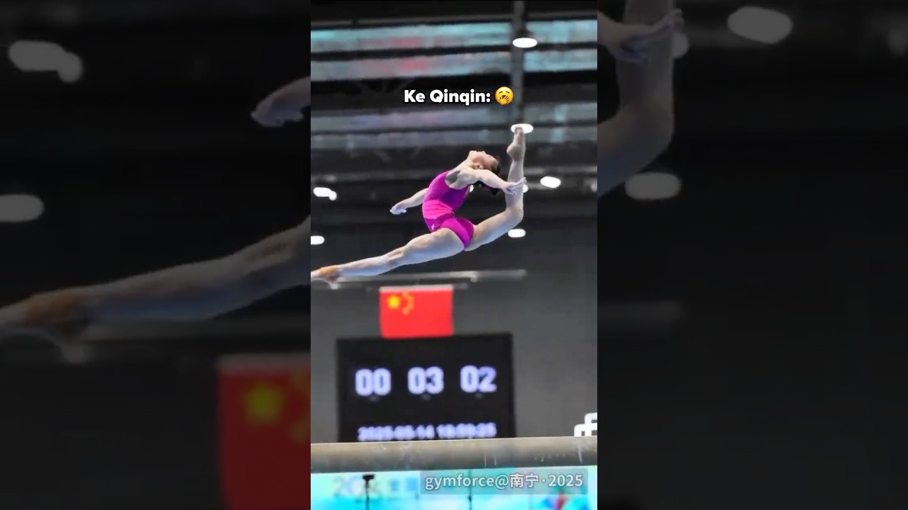 The greatest Ring Leap I've ever seen🤯😍 #gymnastics #flexibility #beam #perfect #sports