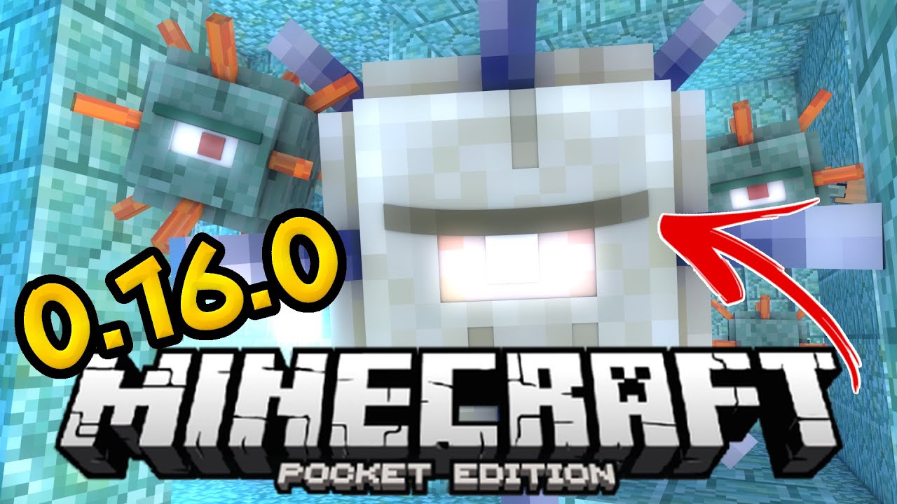 Elder Guardian BOSS BATTLE! - MCPE 0.16.0 OCEAN MONUMENTS GAMEPLAY! - Minecraft PE (Pocket Edition)