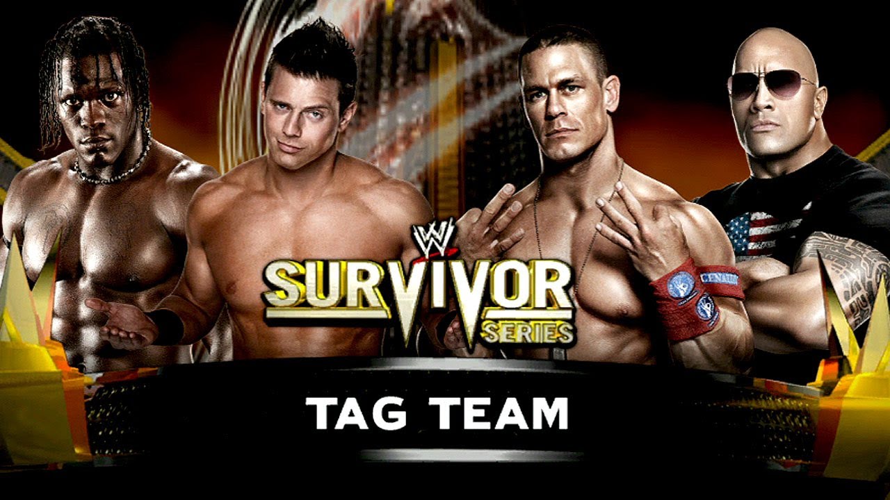 WWE '12 Rock & Cena vs R-Truth & Miz Tag Team (HD 1080p)