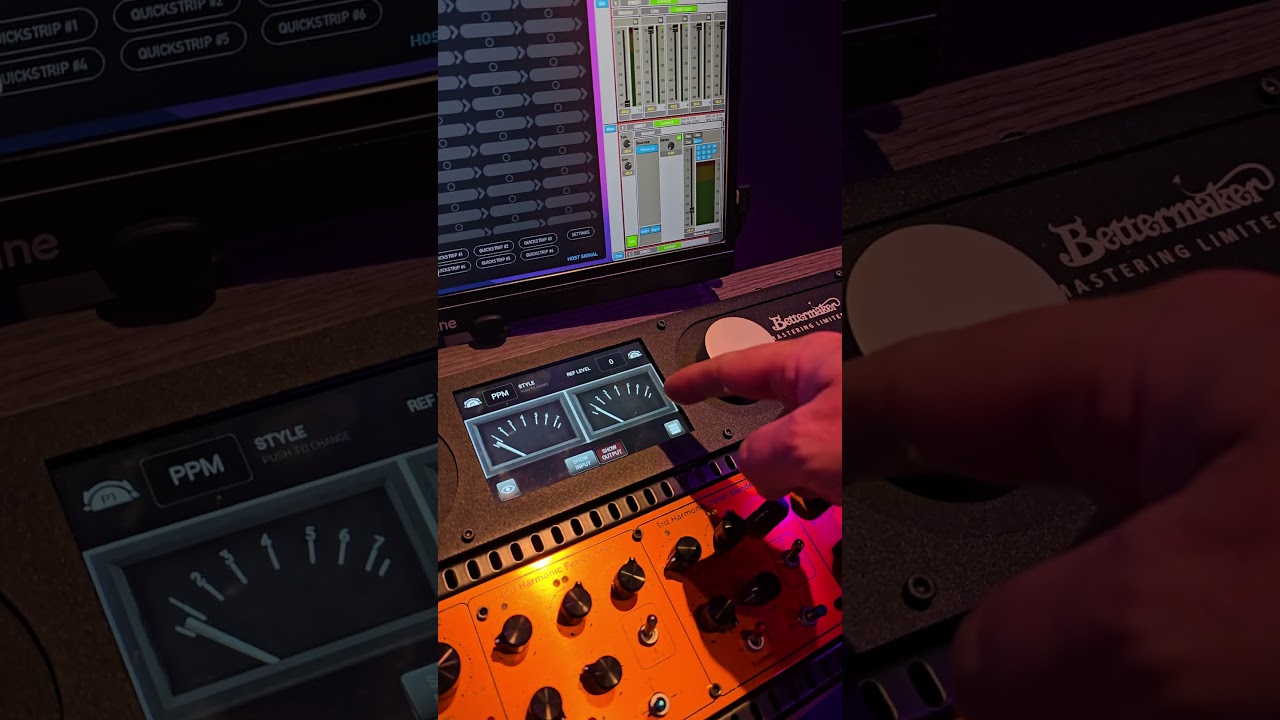 Bettermaker VU meters on their limiters are a nice feature and visual aid.