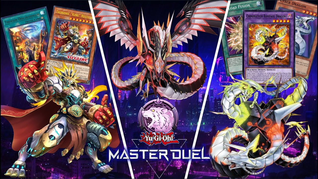 This is my Cyber Therion Dragon Deck with a Streak of 8 in Diamond 1!! / Master Duel - S13