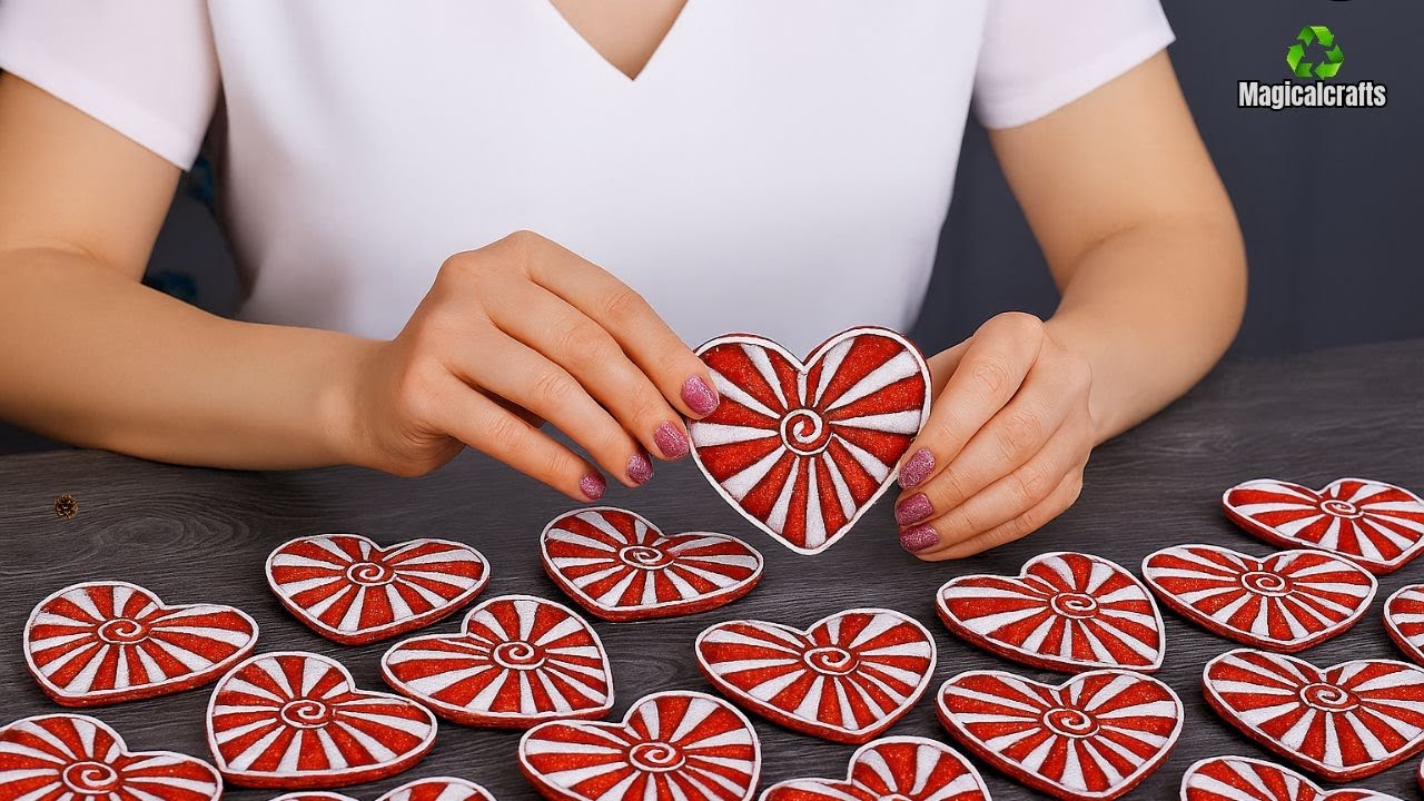 Easy Valentine’s Day craft / DIY/ heart design Valentine’s Day room decor