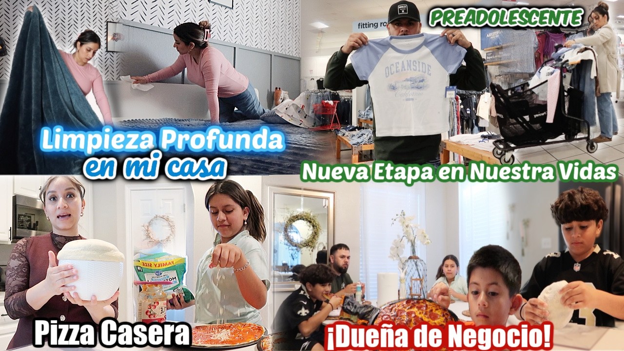 Llega una Nueva Etapa😬 | Dueña de Negocios🤩👩🏻‍💼|  Limpieza Profunda🧽 Así Hicimos Pizza en Casa 🍕🏡