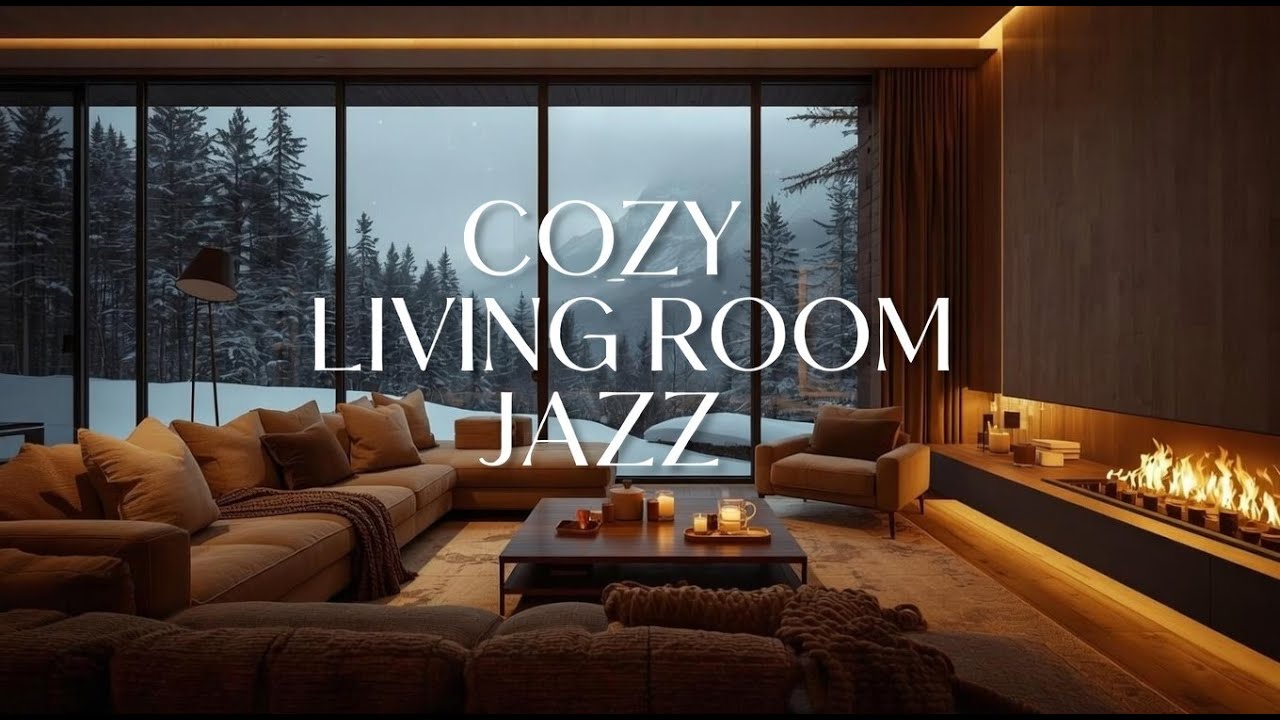 COZY WINTER EVENING ❄️🔥 | Relaxing Ambience • Fireplace • Snowfall • Chill Vibes