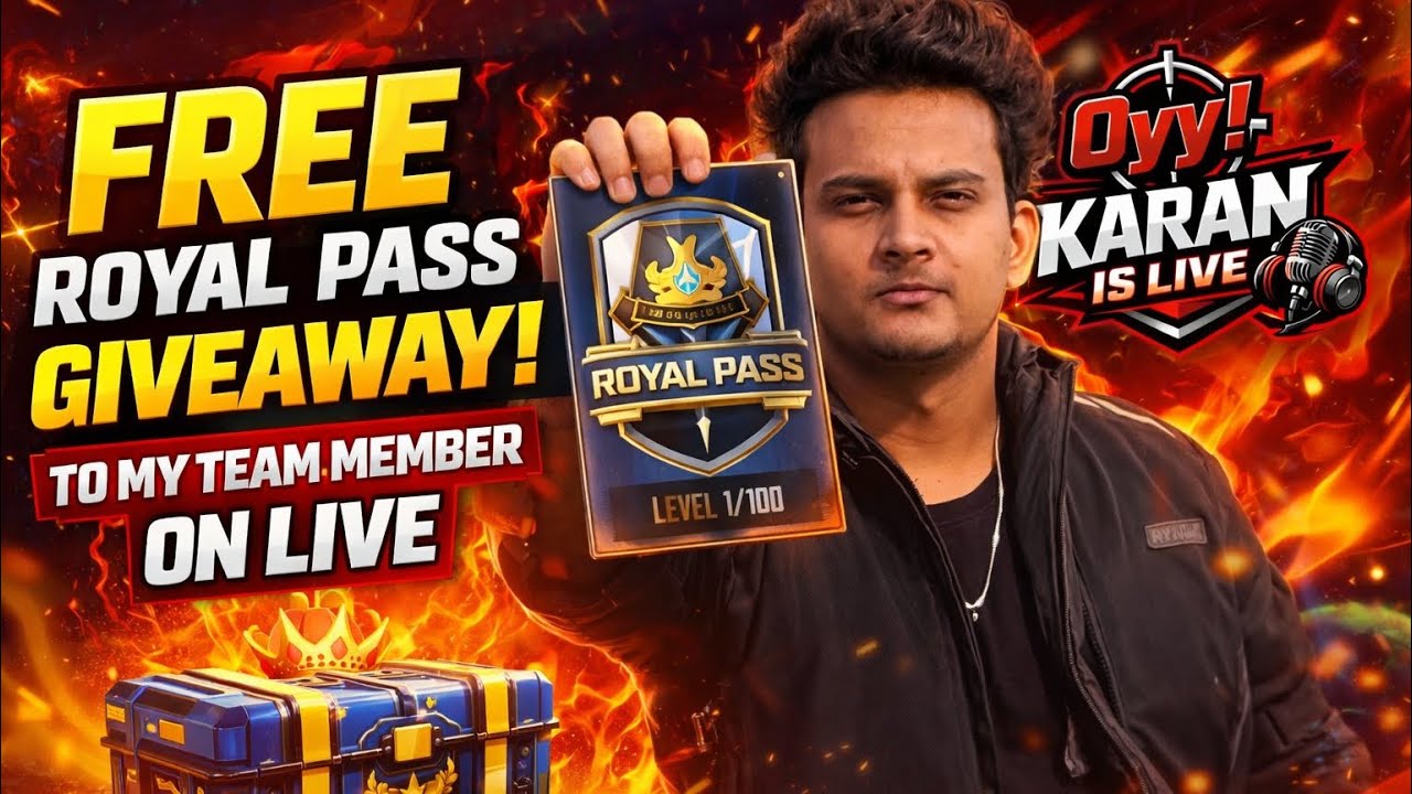 FREE ROYAL PASS Giveaway to My Teammate 🎁 | Live Reaction & Squad Fun | BGMI