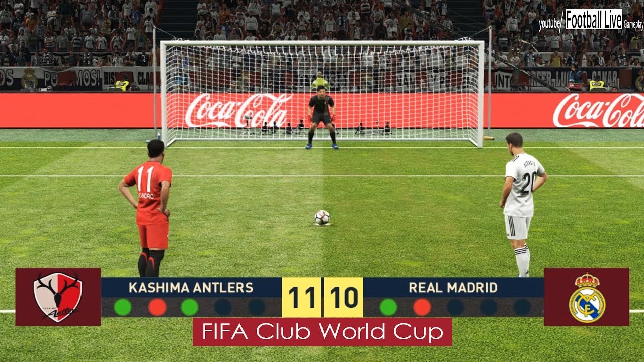 PES 2019 | KASHIMA ANTLERS vs REAL MADRID | FIFA Club Wolrd Cup 1/2 Final | Penalty Shootout