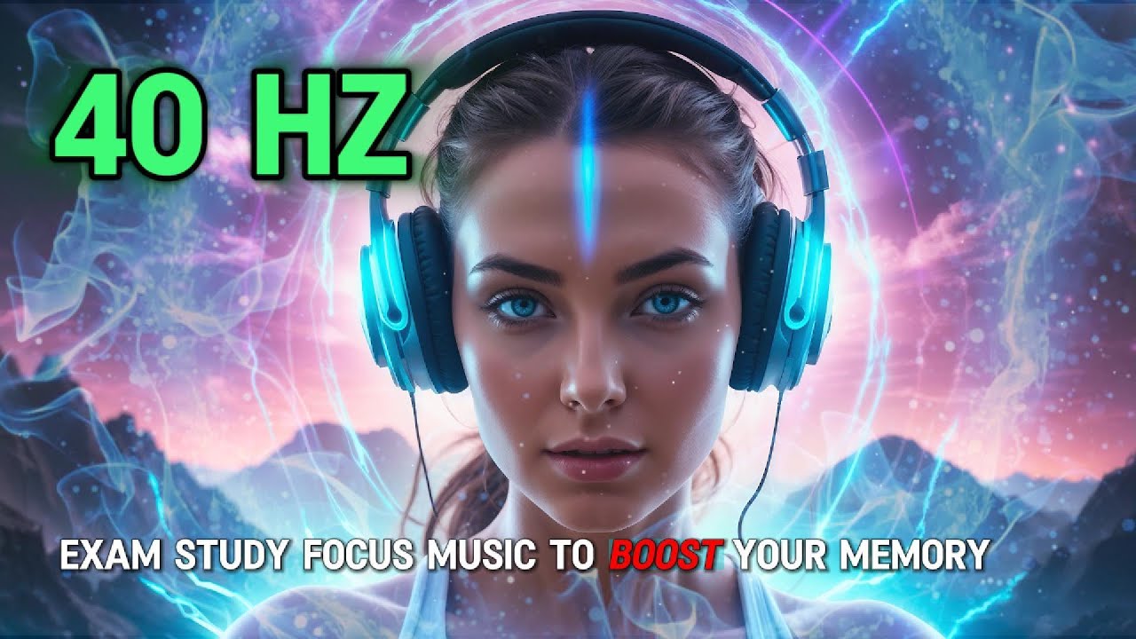 🎧 EXAM Study Focus Music ➡️ Boost Memory with 40 Hz GAMMA Binaural Beats