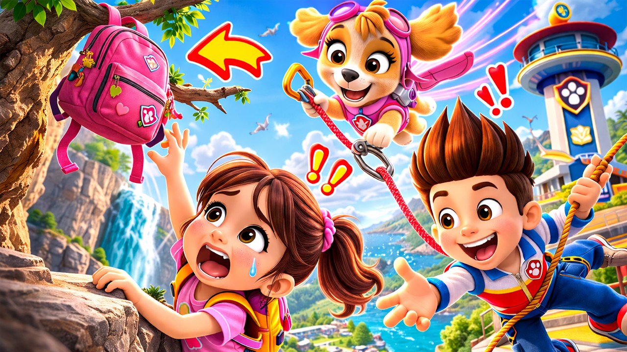 Danger on the Cliff! Skye Heroically Saves the Day! 😱🐶 | Funny Ryder Animation