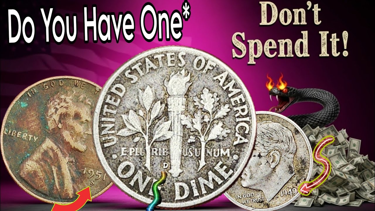 Top 5 Ultra Rare Roosevelt Dimes & Wheat Pennies Worth HUGE Money 💰 Do NOT Spend These Coins!
