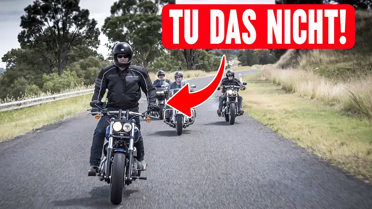 Die 14 größten No-Gos beim Motorradfahren in der Gruppe