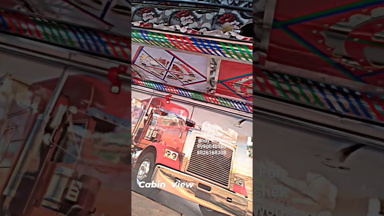 Open body Truck cabin View
