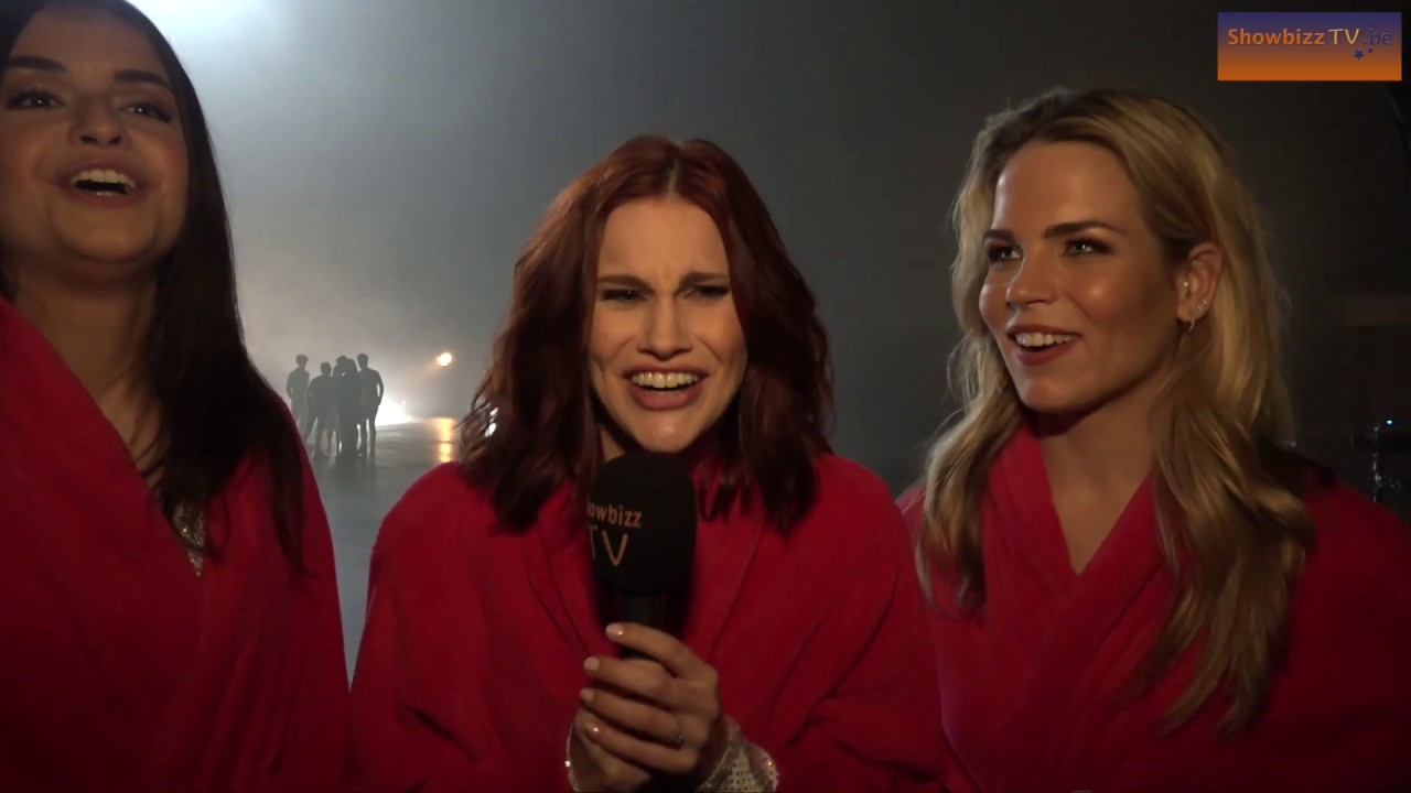 Backstage bij de clipopname K3 Land van de regenboog