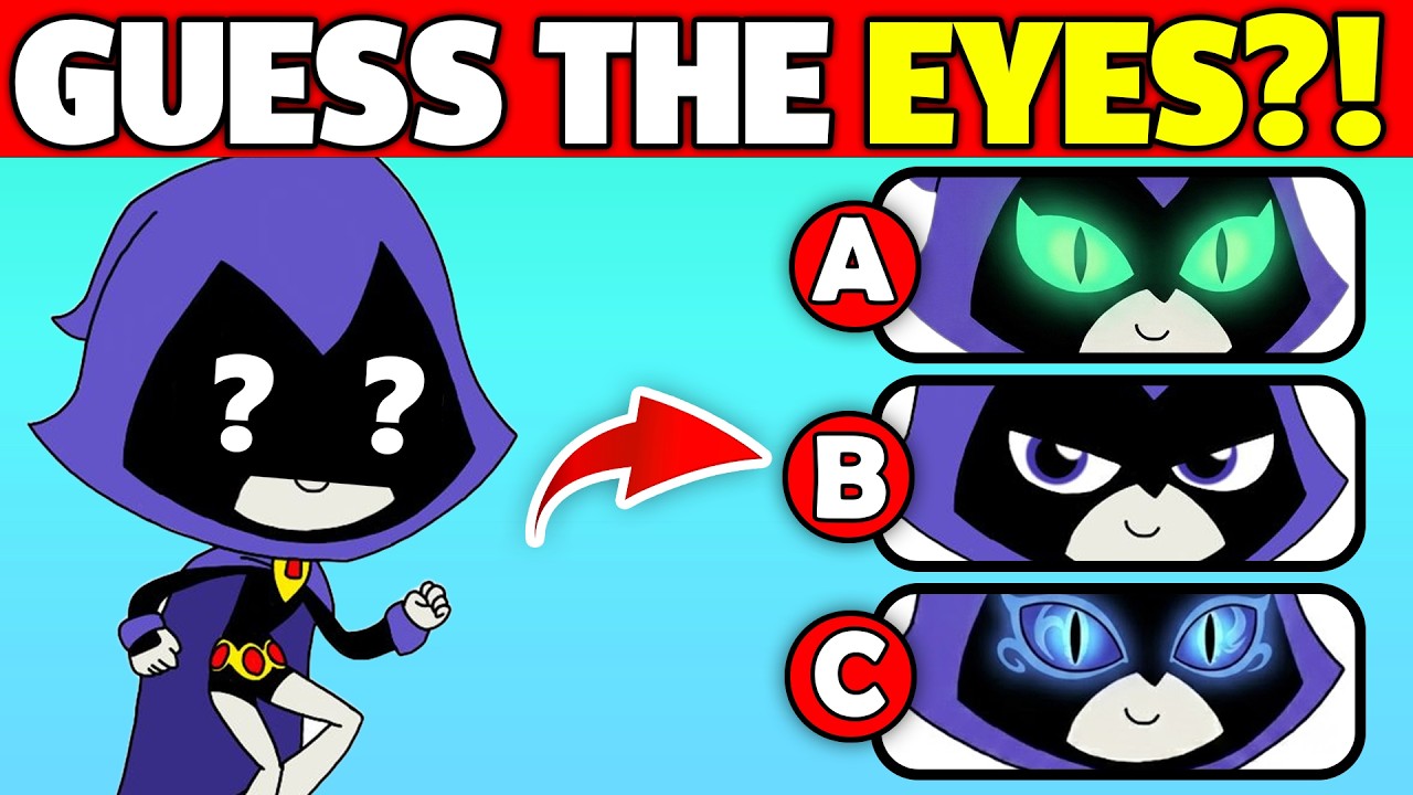 Сможете ли вы угадать настоящие глаза Рэйвен? 👀 | Выберите правильный вариант! | Викторина по фил...