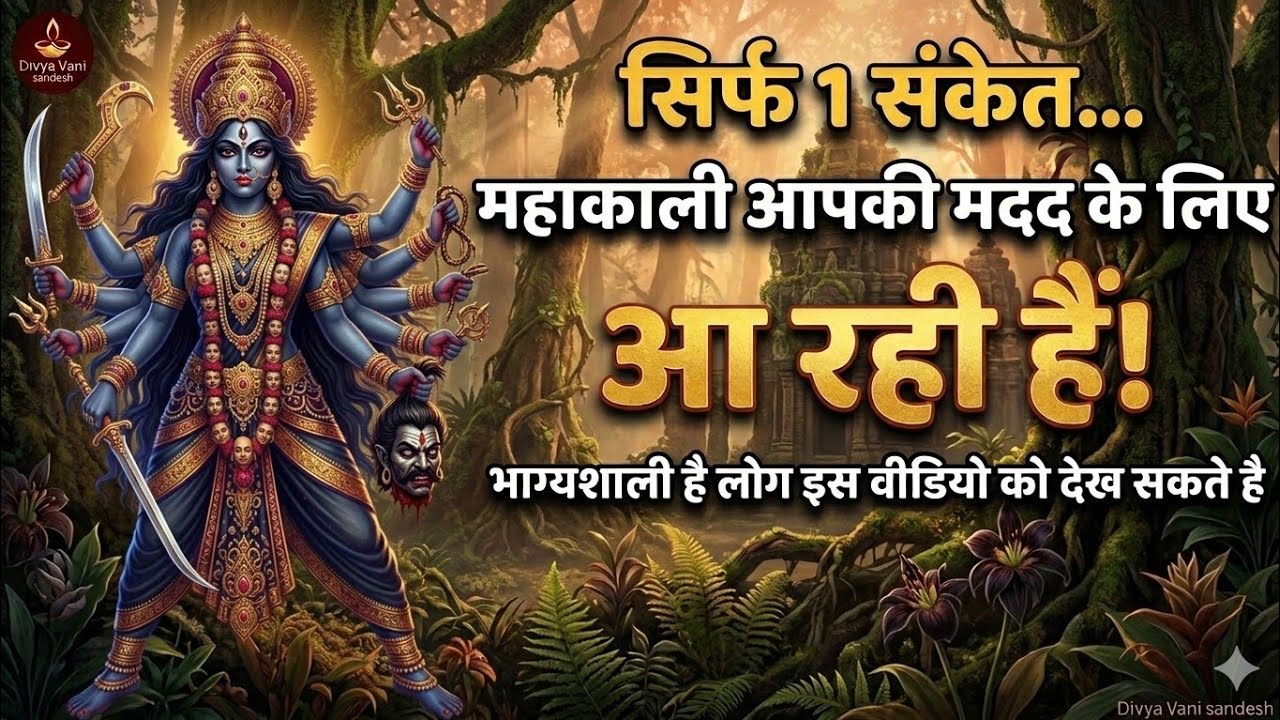 सिर्फ एक संकेत महाकाली आपकी मदद के लिए आ रही है By Divya vaani sandesh