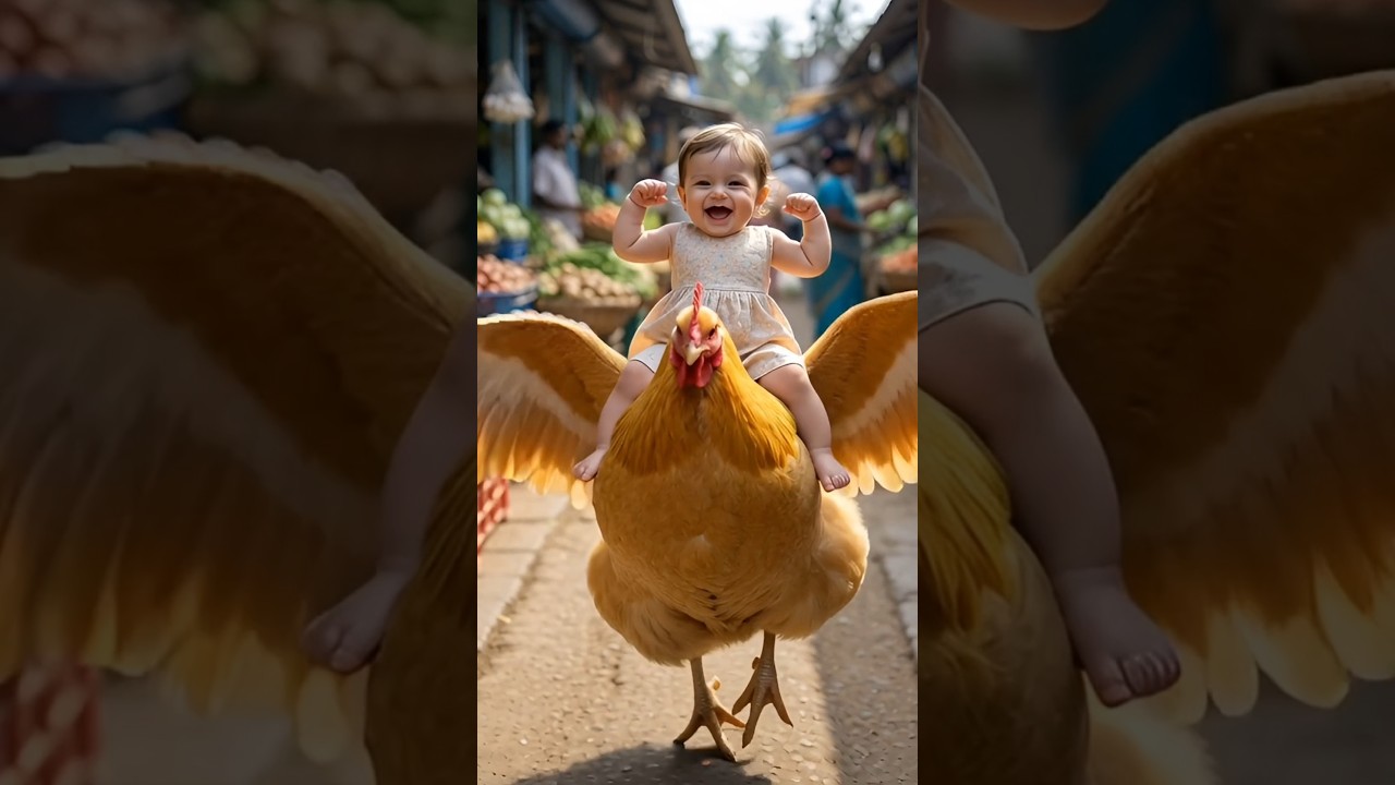 Baby Girl and Her Little Chick Friend 🐥Hearttouching story 